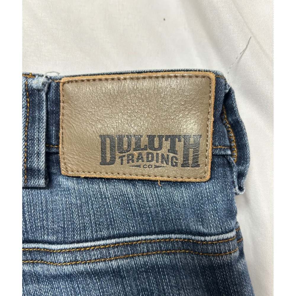 Duluth Trading Co Ballroom Double Flex Jeans Mens 36x28 Relaxed Fit Blue Denim - Picture 10 of 16